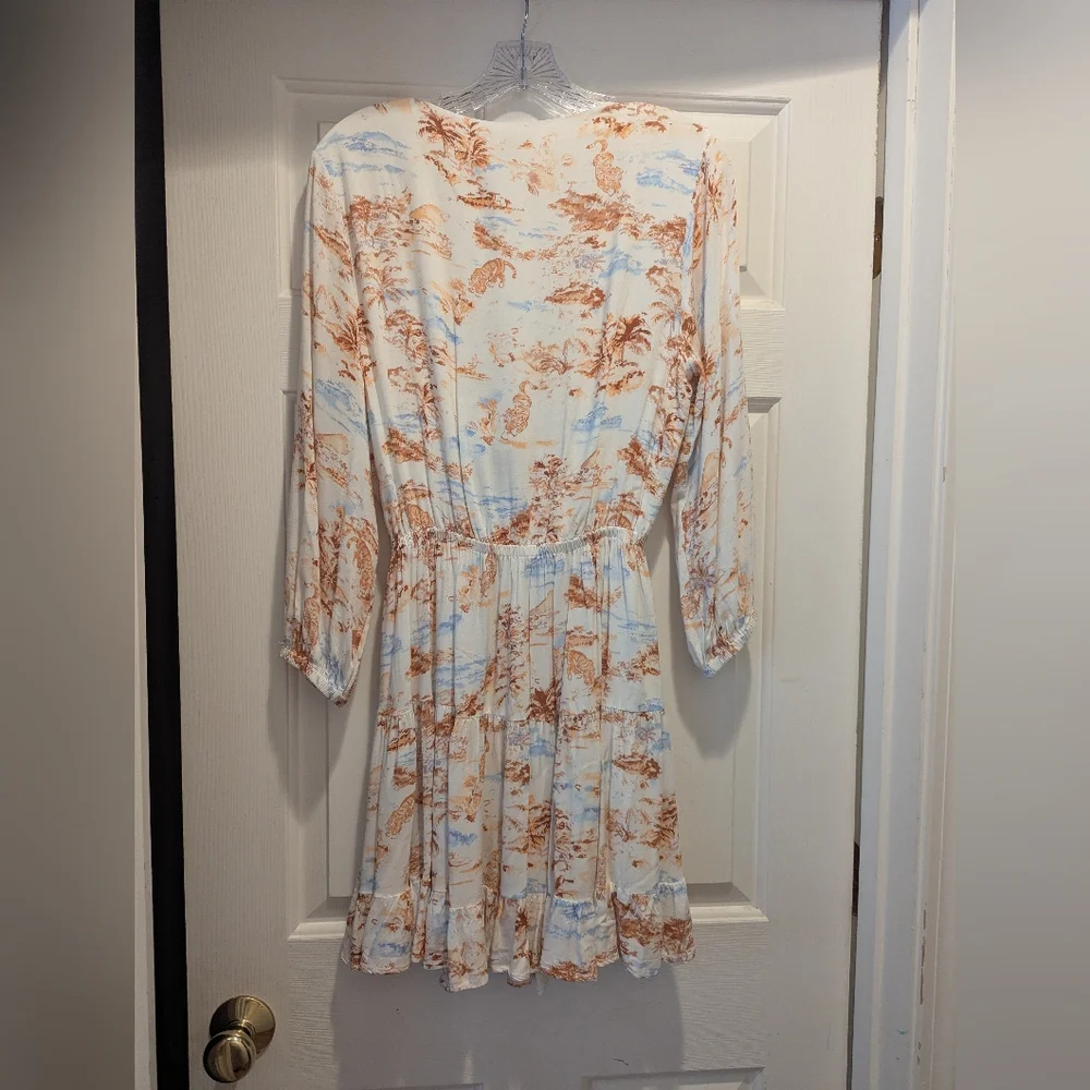 L*space Anthropologie Stay Golden Mini Dress Tropical Sands Size Small *NWOT - Picture 5 of 8